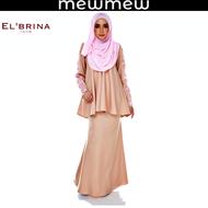 🌹✨ Baju Kurung HARI RAYA HAJI NUDE Muslimah Fashion Baju Raya Haji Moden Floral Korean Baju Wanita M