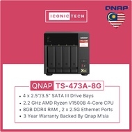 QNAP TS-473A-8G ~ 32GB RAM 0TB~56TB 4-Bays Nas Enclosure Kits
