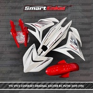 ORIGINAL - Y15 V1/V2 COVERSET EXCITER RC PUTIH 2019 ORI VIETNAM