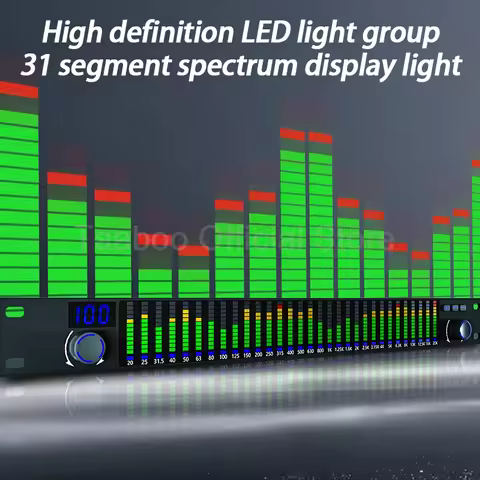 31-Band Sound Mixer 1U Equalizer 10 Effects Mixing Console Professional DJ Effector Digital Sound Sy