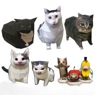 Papercraft Cat U I A/ Maxwell/Huh?/Apple/Banana/Happy/German Cat/Polite Cat