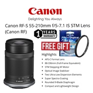 CANON RF 55-210MM F/5-7.1 IS STM LENS (1 YEARS WARRANTY) CANON ZOOM LENS TELEPHOTO LENS CANON EOS RF