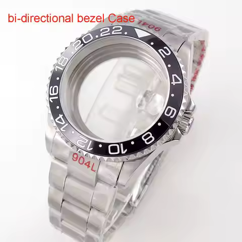 40mm Bi-directional SUB Watch Case 200m Waterproof Swim for NH34 NH35 NH36 NH39 NH70 NH72 ETA2824 PT