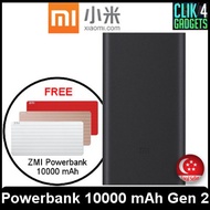 Xiaomi Powerbank 10000 mAh Gen 2 + Free ZMI Powerbank 10000 mAh