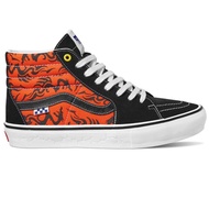 VANS SKATE SK8-HI DRAGON FLAME BLACK ORANGE (สินค้ามีประกันแท้)