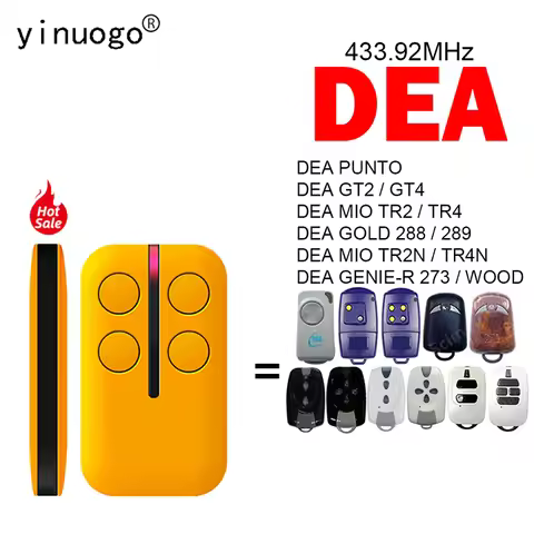 For Clone DEA GT2 GT4 PUNTO MIO TR2 TR4 TR2N TR4N GOLD 288 289 GENIE-R 273 WOOD Garage Door Remote C