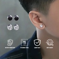Selling a Unit of Franco Magnetic Diamond Gemstone Earrings Titanium Steel Anti-Rust Men's and Women