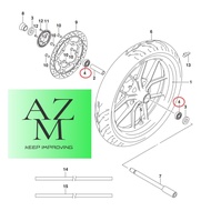 SUZUKI GSX250 / GIXXER 250/ GIXXER SF250 FRONT WHEEL BEARING
