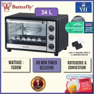 Butterfly 34L 1500W Electric Oven with Rotisserie &amp; Convection Function - BEO-5238 BEO5238