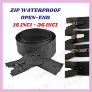 [16"-36"] Zip Sorok Kalis Air / Invisible Zipper Waterproof Open-End / Zip Jacket / Zip Raincoat / Z