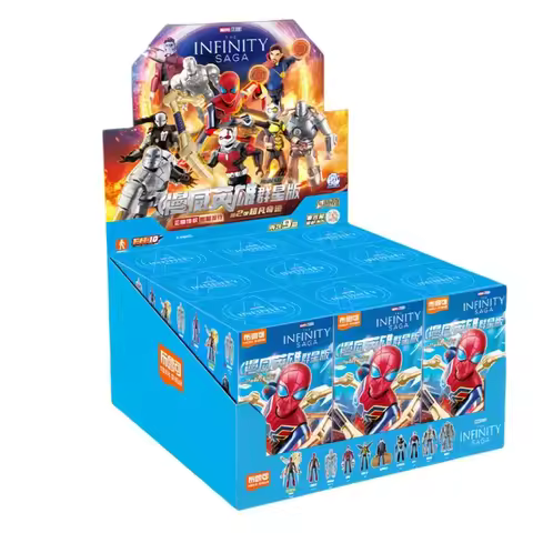Original Blokees Building Block Marvel Galaxy Version 1-6 Set Spiderman Anime Peripheral Collection 