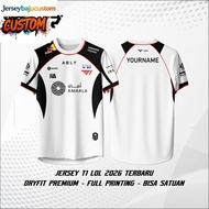 Latest T1 LOL 2026 Jersey T1 LCK 2026 T-Shirt Free Custom Nickname
