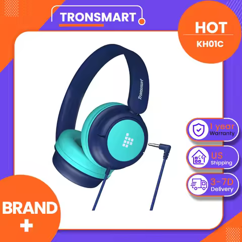 Tronsmart KH01C wired kids headphones 20-20KHz Frequency Response Foldable & Portable Ergonomic Comf