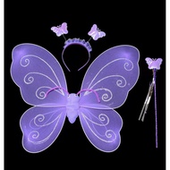 LED Light Fairy Wings|Butterfly Wings|FAIRY STICK|Custom Wings|Children's Fashion Accessories