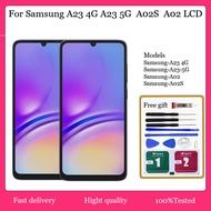Original For Samsung Galaxy A23 4G A23 5G A02 A02S LCD Display Touch Screen With Frame