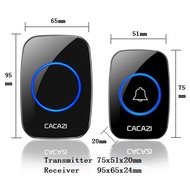 Cacazi  HYA10  Wireless Waterproof doorbell  1  Button+4 receivers 300M Remote door bell Home 60 Chimesfan air purifier
