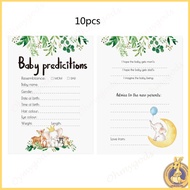 OMG* Baby Predictions and Advice Cards (Pack of 10) - Baby Shower Games Ideas for Boy or Girl- Party
