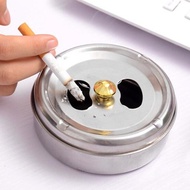 Spinning Ashtray With Cover Smoking Accessories Portable Stainless Steel Ashtray Lid Rotation Fully