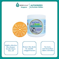 Grease Eating Bacteria For Kitchen Drainage Clogged &amp; Urinal Deodorant Screen - EcoClean Drain 450g &amp; 1 Pcs P1 Screen