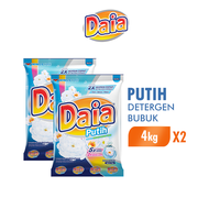 [Paket isi 2] Daia Detergen Bubuk Putih 4kg