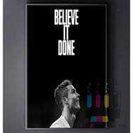 CANVAS PAINTING OF FOOTBALL PLAYER wall hanging printed on demand - Cristiano Ronaldo CR7 26