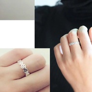 招财铜钱S9999纯银戒指开口女时尚百搭银饰送礼物Luckies copper S9999 sterling silver ring openingmbh4433f.my