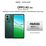 OPPO A5 Smartphone | 8GB + 256GB | Snapdragon 6s 4G Gen1 | 6000mAh Large Battery | 45W SUPERVOOCC