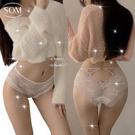 Buy2get Off SOM UNDERWEAR Women's Crossed Design Lace Net I07