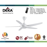 DEKA Remote Ceiling Fan K5 K6DC X-ONE F5DC F5DC LED Pro 10/12 Speed 56" Kipas Siling Kawalan Jauh