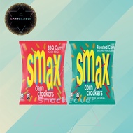 【Smax】CORN CRACKERS 5packs x 14g Bbq Curry / Roasted Corn＊Keropok Jagung＊Childhood＊Snack＊Makanan Rin