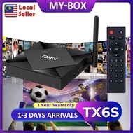 New TX6s 4GB 64GB TVBox H616 Android 10 Bluetooth 2.4G+5G WiFi 4K Smart Android TVBox IPTV Malaysia MY-Box