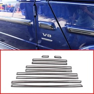 For Mercedes-Benz G-Class G500 W463 2019-2020 ABS Glosy Black Door Trim Bright Strip Body Trims Car 