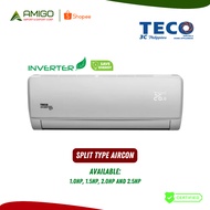 TECO | Inverter Split Type Aircon [1.0hp, 1.5hp, 2.0hp and 2.5hp]