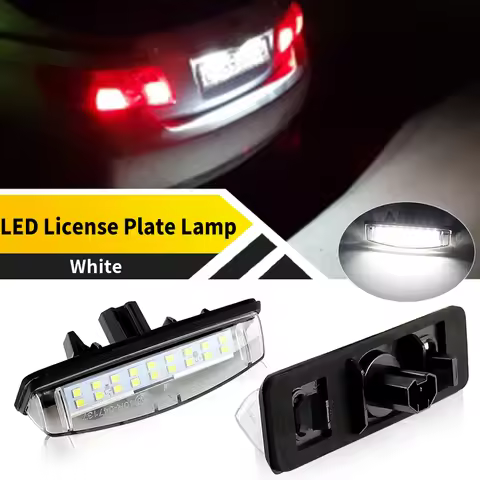2pcs White LED License Plate Light 12V for Toyota Camry/Aurion (ACV40/GSV40) 2006-up Avensis Verso (