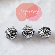 ชาร์มเงินแท้999 โฟมมิ่ง มังกร หัวมังกร ตัวตกแต่งกำไล ตัวคั่นหิน diy CHARM เครื่องราง บริการเก็บเงินป