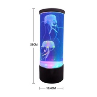 Led Jellyfish Tank Night Light Color Changing Table Lamp Aquarium Electric Mood Lava Lamp For Kids C