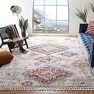 Safavieh Morocco Collection MRC954A Area Rug, 6' 7" Square, Cream/Multi
