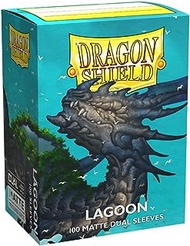Dragon Shield Standard Size Card Sleeves – Matte Dual Lagoon 100CT – MTG Card Sleeves are Smooth &amp; Tough – Compatible with Pokemon, Yugioh, &amp; Magic The Gathering Card Sleeves