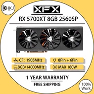 USED XFX RX 5700 XT 8G D6 Gaming Graphics Card 5700XT GPU 2560SP 1905MHz 256bit 14000MHz GDDR6 RX 57