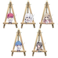 Anime keychain 9-nine- Rulers Crown Mica Acrylic model character Kakeru Niimi Miyako Kujou bag decor