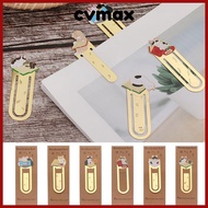 CVMAX Bookmark Gift Metal Cartoon Label