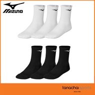 MIZUNO TRAINING 3P SOCKS ถุงเท้าครึ่งแข้ง ถุงเท้าฟุตบอล ถุงเท้ากีฬา ของแท้ 100 (1 แพ็ค มี 3 คู่) bg