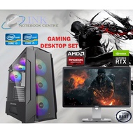 ( Gaming Set ) Core I3 i5  i7 / i7-6700 / 16GB RAM/256GB SSD/2GB GT730 / AMD RX 580 8GB /RTX 3050 6G