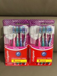 (全新) 高露潔Zig Zag 軟毛牙刷 (四支經濟裝) 日用品 個人護理 牙齒健康