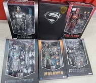 BEAST KINGDOM JUSTICE LEAGUE SET OF 6 SUPERMAN BATMAN FLASH CYBORG AQUAMAN STEPPENWOLF