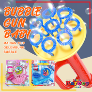 MAINAN ANAK BUBBLE GUN KARAKTER Instrumen Pistol Tembak Gelembung Sabun Anak Cowo Cewe Mainan Busa M