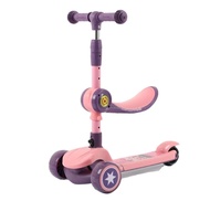 dnqry7 EU warehouse portable kids kick scooter push electric luminous wheel boys girls gift baby skateboard for child E foot scooter Kids Scooters