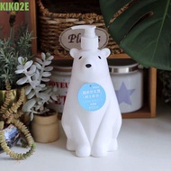 KIKO2E Bear Press Pumps Container, Cute Sub Bottle Polar Bear Soap Dispenser, Beauty Shower Gel Trav