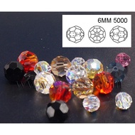 5000 6mm (Color AB 001VM - 502) SW Round Beads (Pack of 6 pcs) - Wholesale