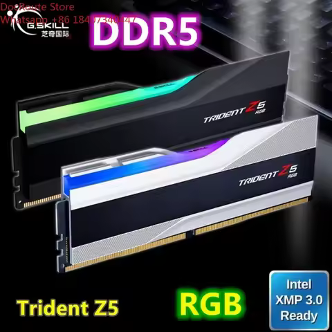 For G.SKILL Trident Z5 RGB DDR5 RAM 32GB Kit 2x16GB 6400MHz 7200MHz 7600MHz XMP 3.0 Desktop Memory M